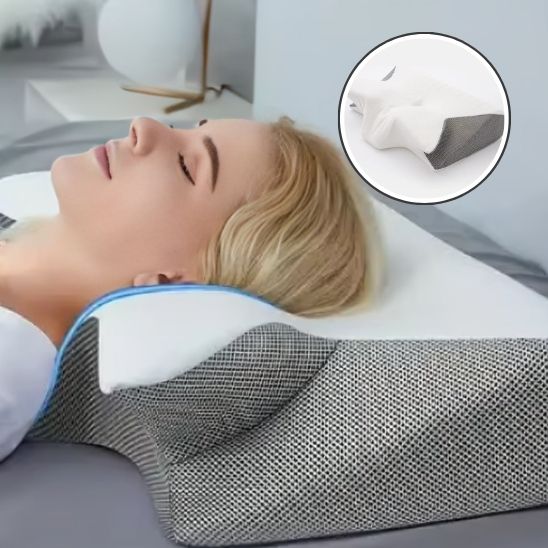 Oreiller cervicale ergonomique en mousse à mémoire de forme